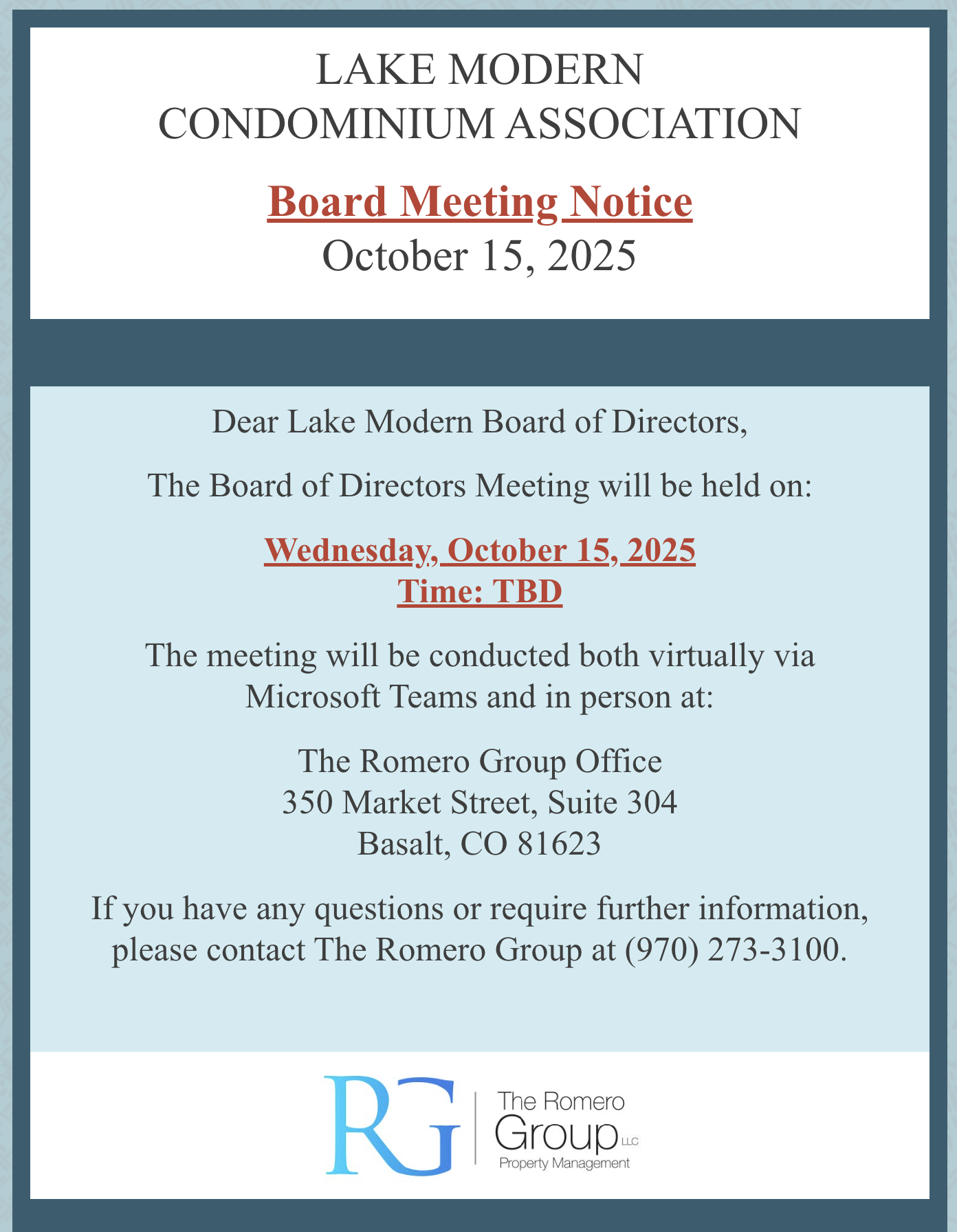 board meeting